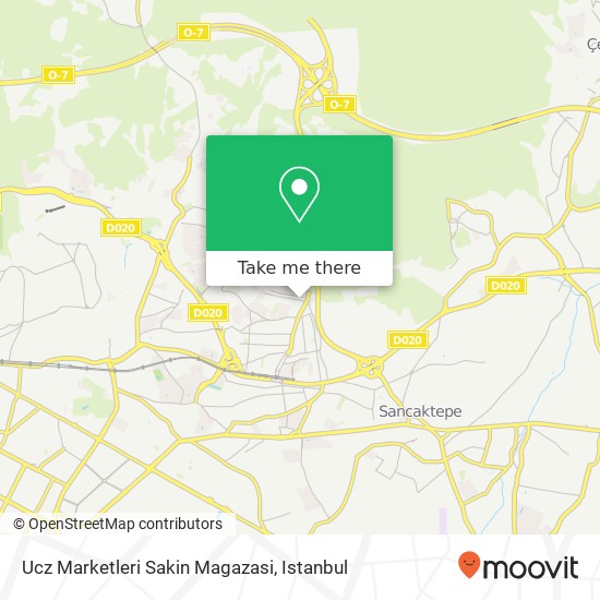 Ucz Marketleri Sakin Magazasi map