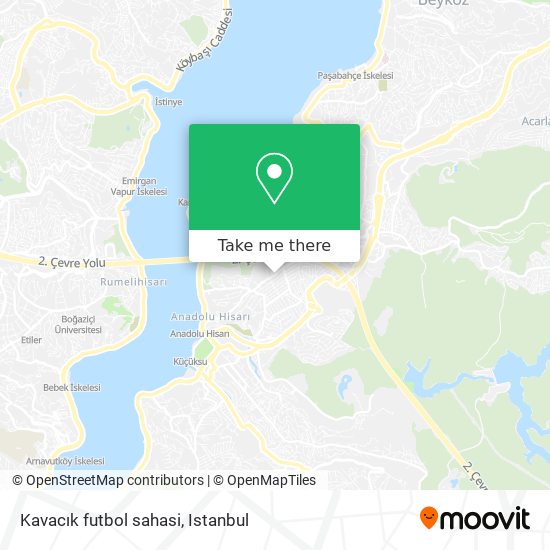 Kavacık  futbol sahasi map