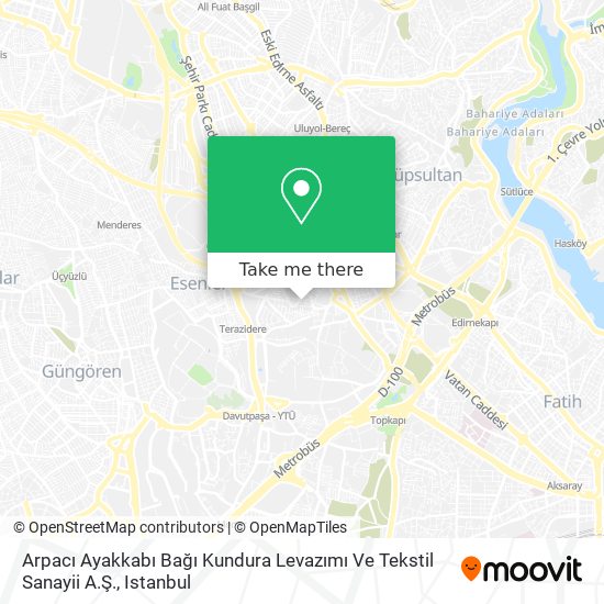 Arpacı Ayakkabı Bağı Kundura Levazımı Ve Tekstil Sanayii A.Ş. map