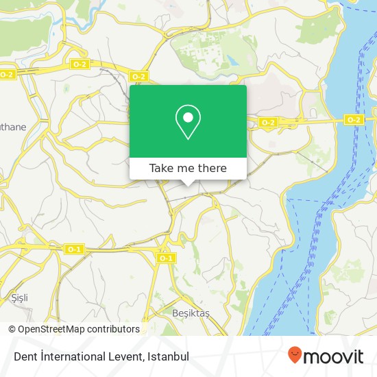 Dent İnternational Levent map