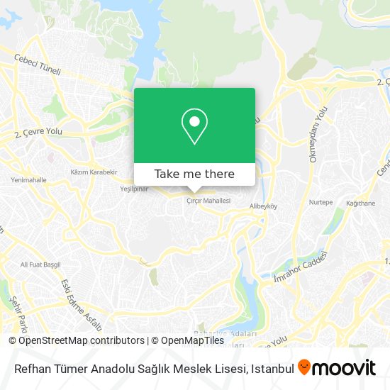 Refhan Tümer Anadolu Sağlık Meslek Lisesi map