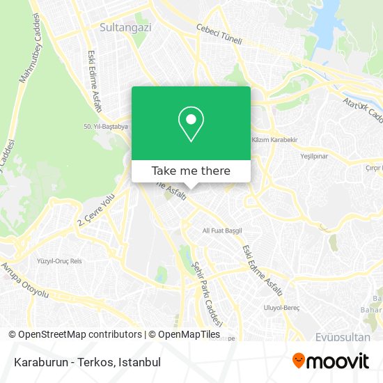 Karaburun - Terkos map