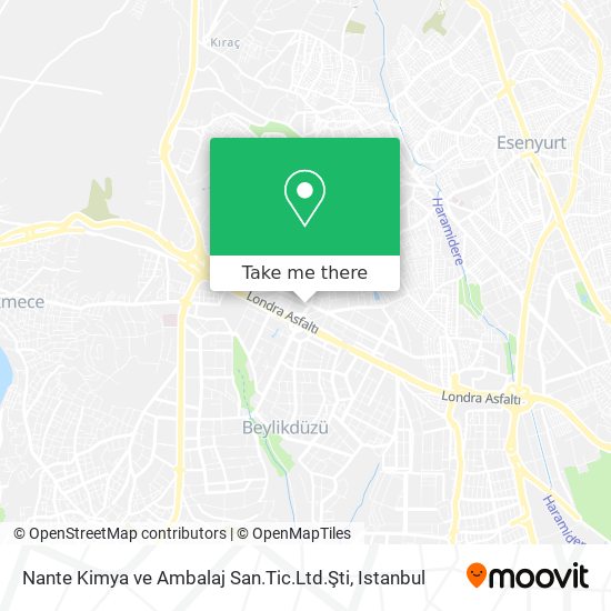Nante Kimya ve Ambalaj San.Tic.Ltd.Şti map