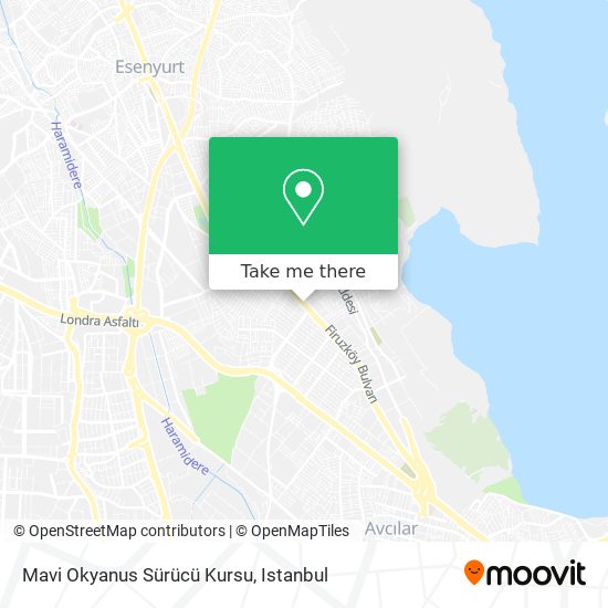 Mavi Okyanus  Sürücü Kursu map