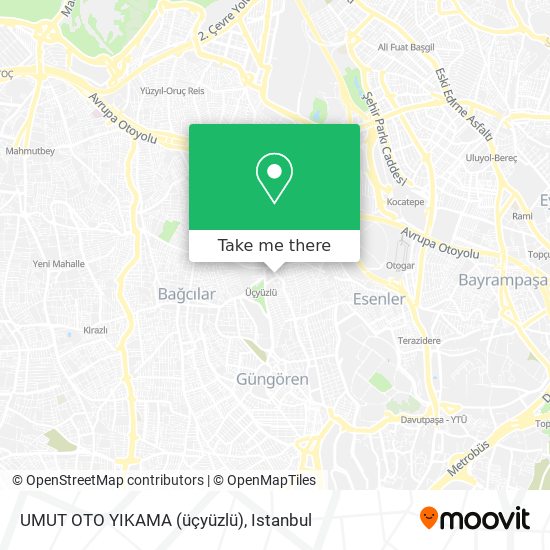 UMUT OTO YIKAMA (üçyüzlü) map