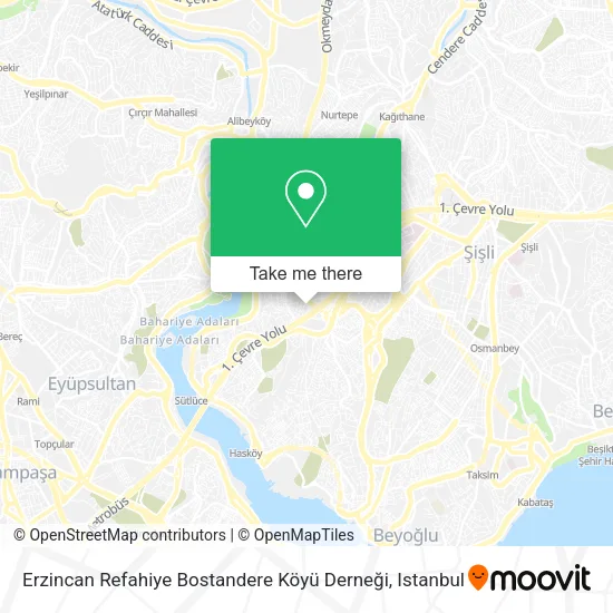 Erzincan Refahiye Bostandere Köyü Derneği map