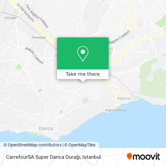 CarrefourSA Super Darıca Durağı map