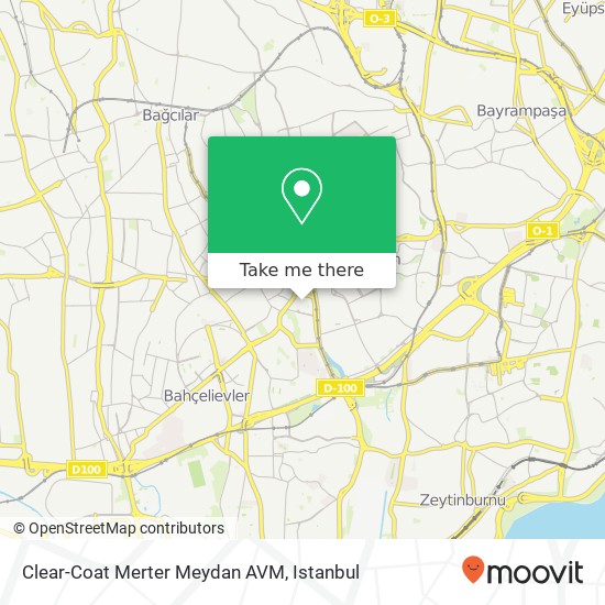 Clear-Coat Merter Meydan AVM map