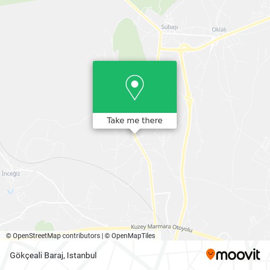 Gökçeali Baraj map
