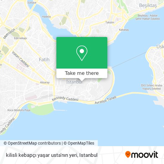 kilisli kebapçı yaşar usta'nın yeri map