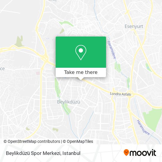 Beylikdüzü Spor Merkezi map