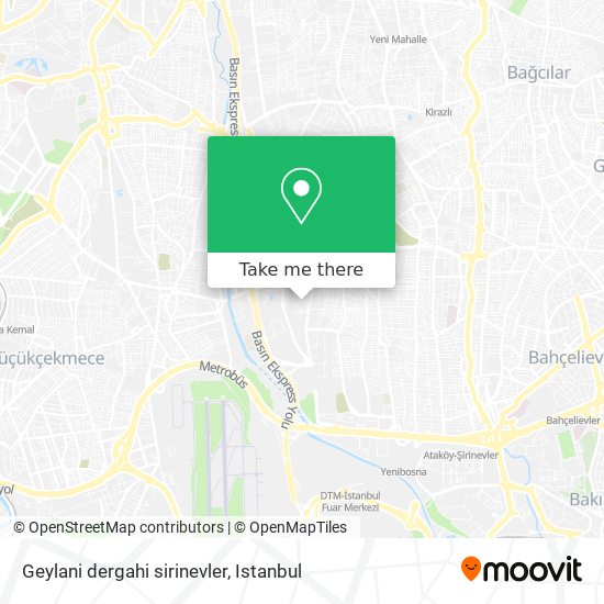 Geylani dergahi sirinevler map