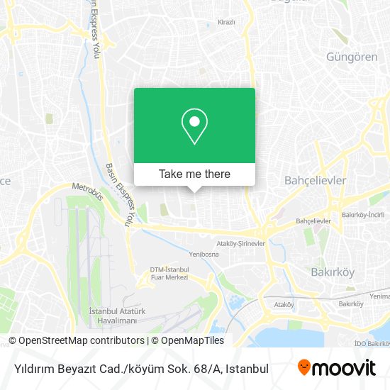 Yıldırım Beyazıt Cad. / köyüm Sok. 68 / A map