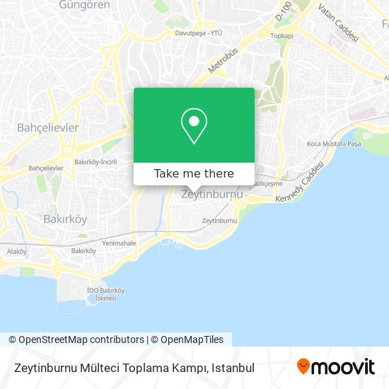 Zeytinburnu Mülteci Toplama Kampı map