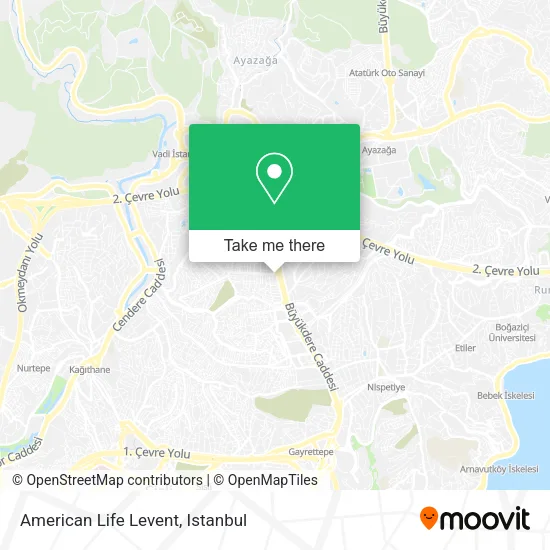 American Life Levent map