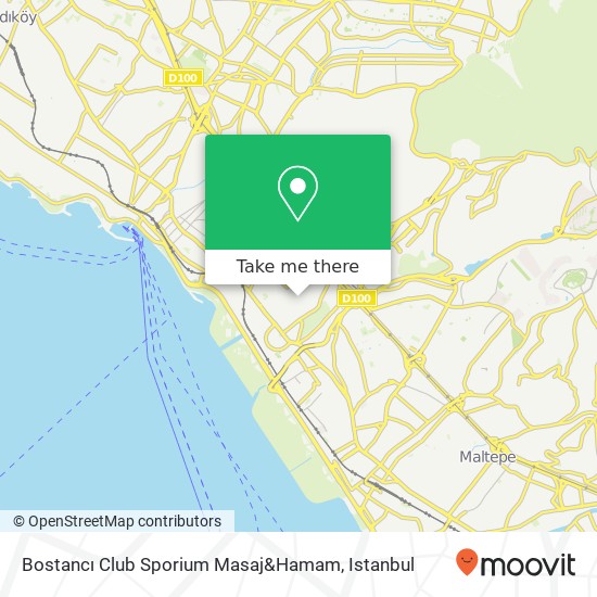 Bostancı Club Sporium Masaj&Hamam map