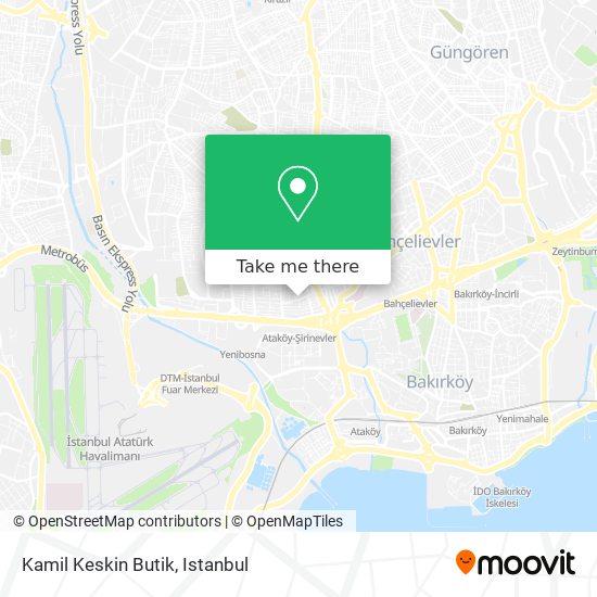 Kamil Keskin Butik map