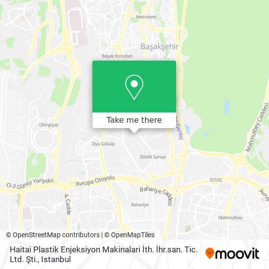 Haitai Plastik Enjeksiyon Makinalari İth. İhr.san. Tic. Ltd. Şti. map