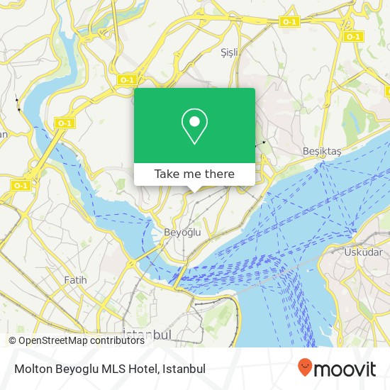 Molton Beyoglu MLS Hotel map