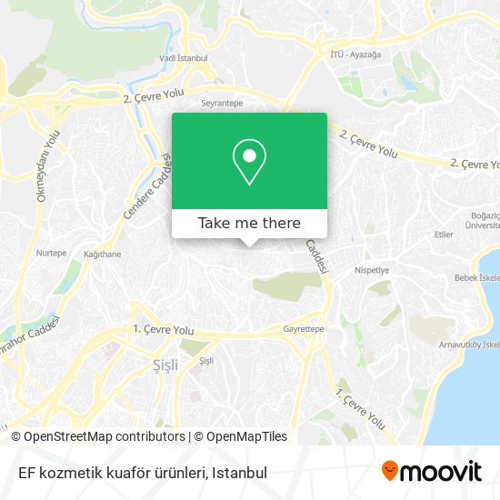 EF kozmetik kuaför ürünleri map