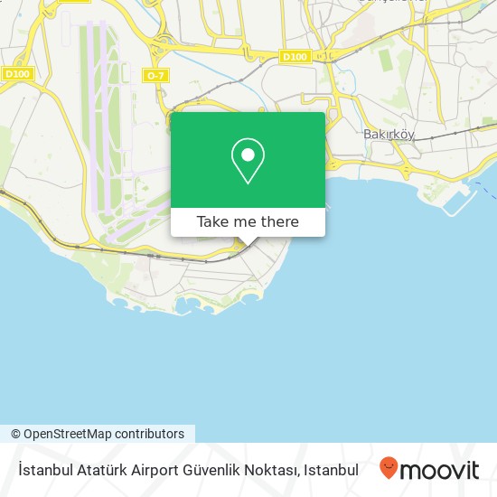 İstanbul Atatürk Airport Güvenlik Noktası map