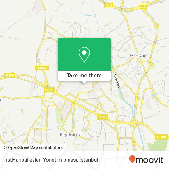 istHanbul evleri Yonetim binasi map