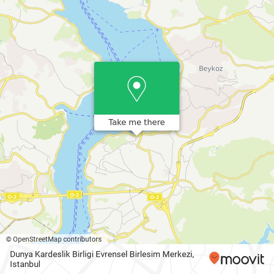 Dunya Kardeslik Birligi Evrensel Birlesim Merkezi map