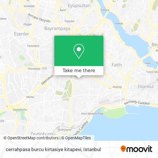 cerrahpasa burcu kirtasiye kitapevi map