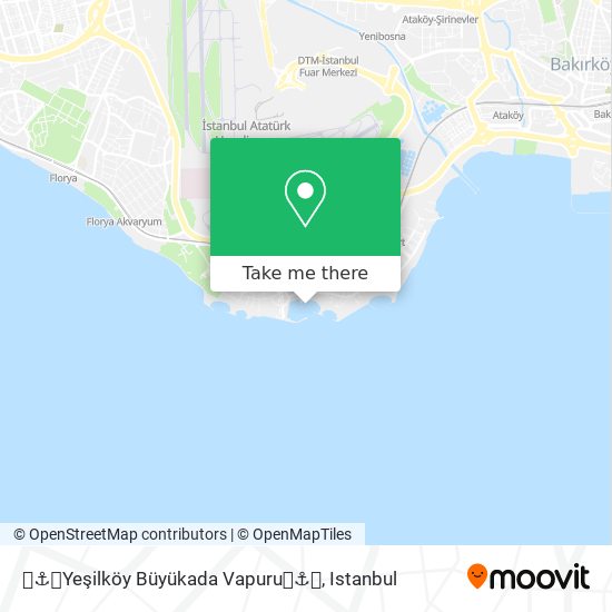 ⛵⚓🚢Yeşilköy Büyükada Vapuru🚢⚓⛵ map