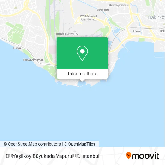 ⛵⚓🚢Yeşilköy Büyükada Vapuru🚢⚓⛵ map