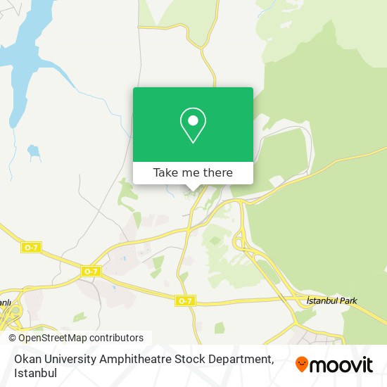 Okan University Amphitheatre Stock Department map