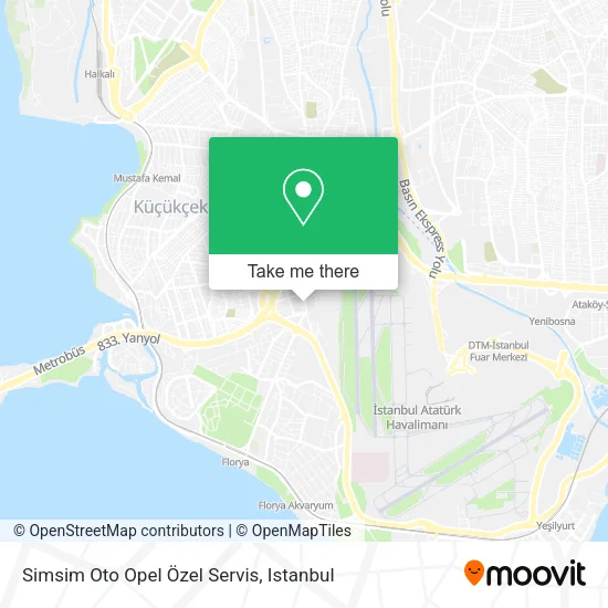 Simsim Oto Opel Özel Servis map