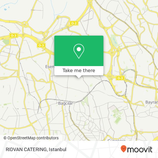 RIDVAN CATERING map