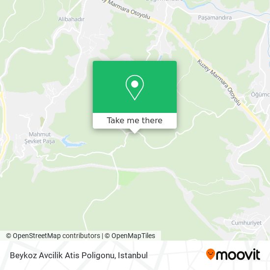 Beykoz Avcilik Atis  Poligonu map