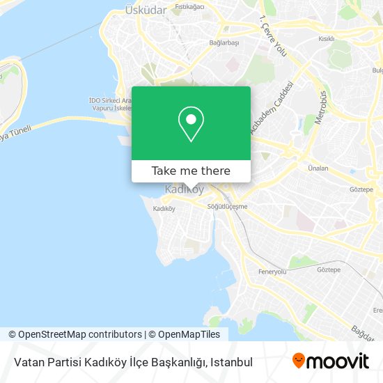 Vatan Partisi Kadıköy İlçe Başkanlığı map