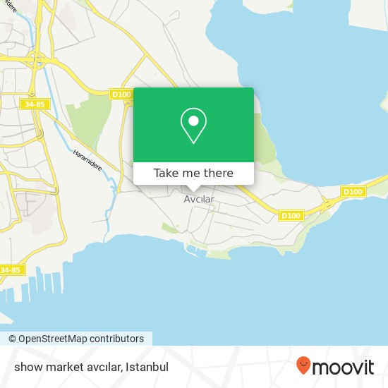 show market avcılar map