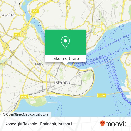 Konçoğlu Teknoloji Eminönü map