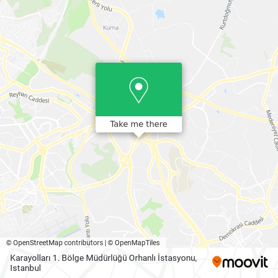 Karayolları 1. Bölge Müdürlüğü Orhanlı İstasyonu map