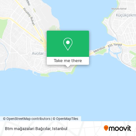 Btm mağazalari Bağcılar map