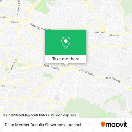 Delta Mermer Dudullu Showroom map
