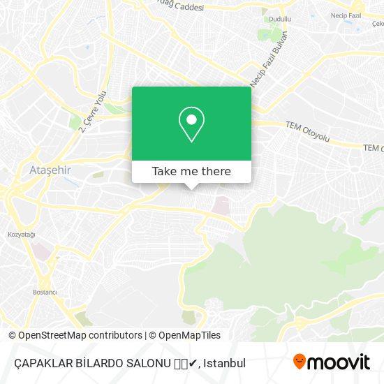 ÇAPAKLAR BİLARDO SALONU 🚭🔞✔️ map