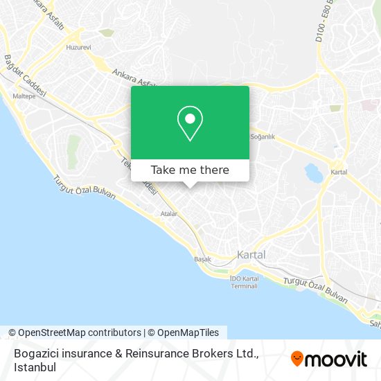 Bogazici insurance & Reinsurance Brokers Ltd. map