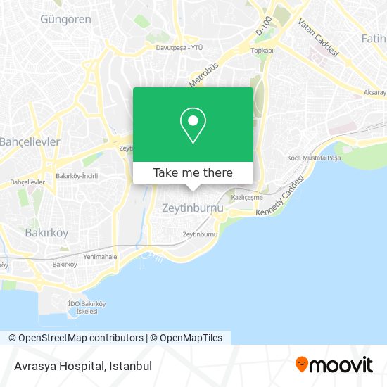 Avrasya Hospital map