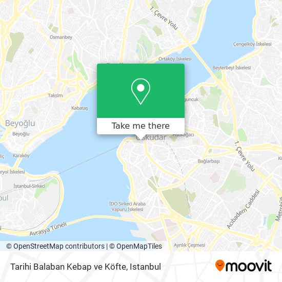 Tarihi Balaban Kebap ve Köfte map