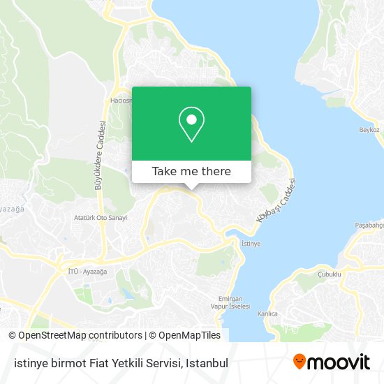 istinye birmot Fiat Yetkili Servisi map