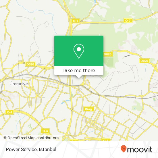 Power Service map