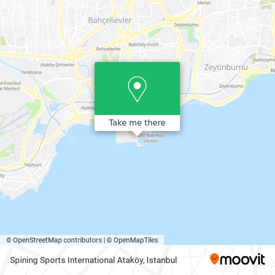 Spining Sports International Ataköy map