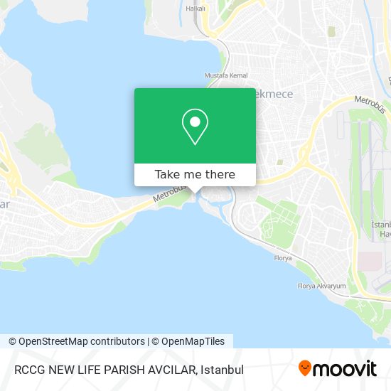 RCCG NEW LIFE PARISH AVCILAR map