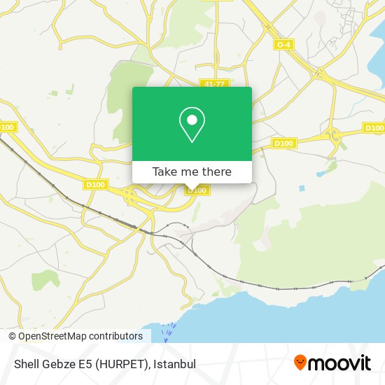 Shell Gebze E5 (HURPET) map