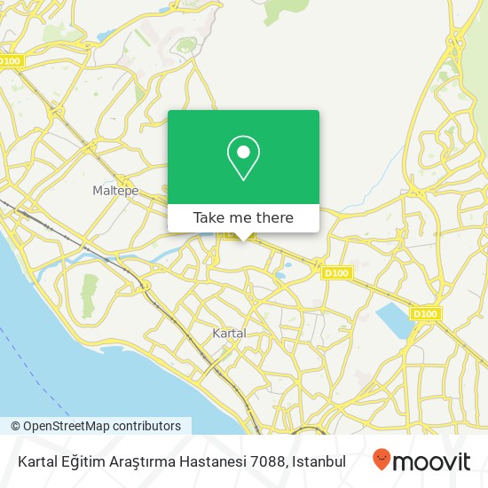 Kartal Eğitim Araştırma Hastanesi 7088 map